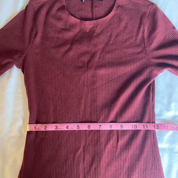 Reformation Red Ribbed Knit Dress - Picture 5 of 8